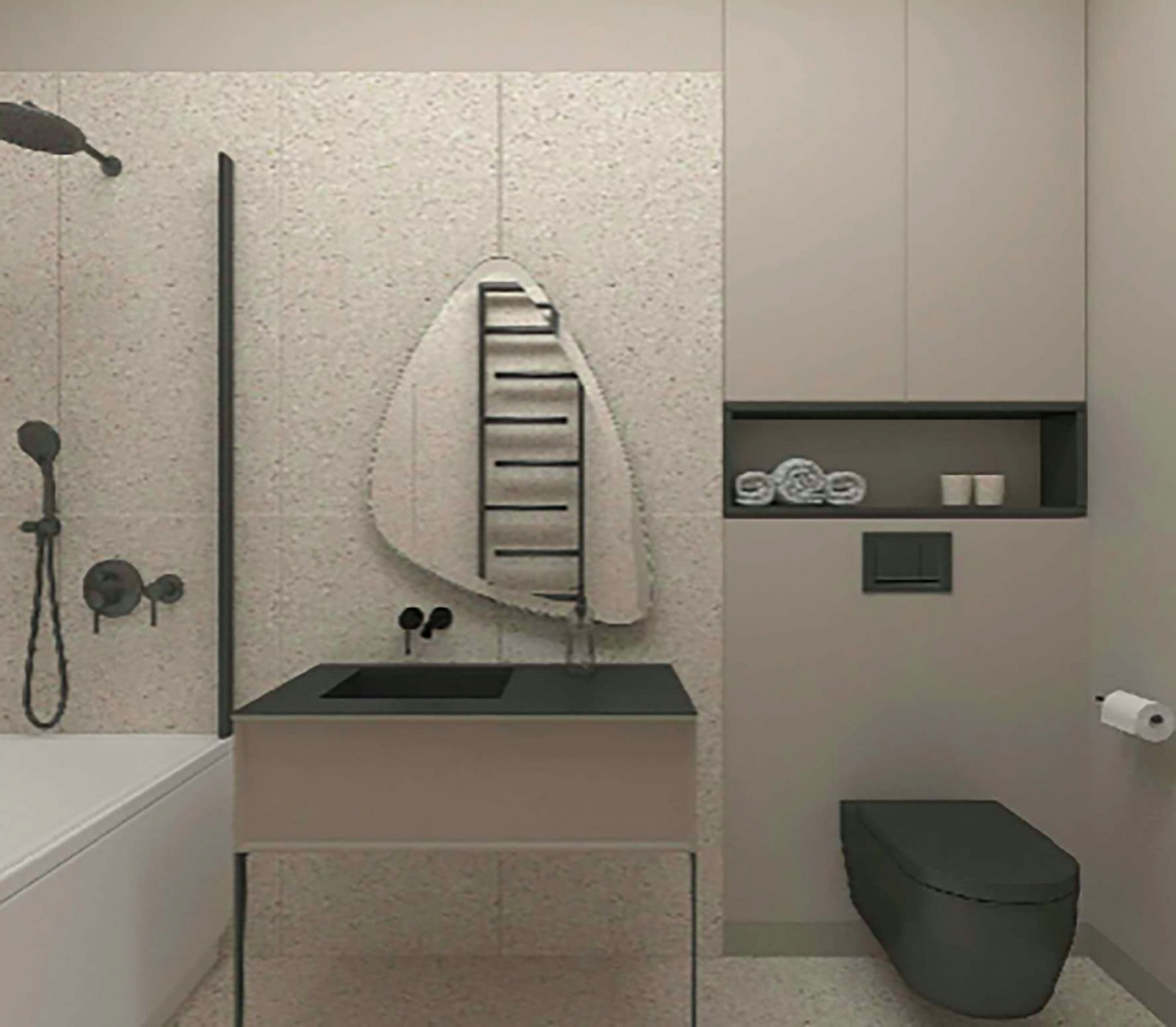 Типовой дизайн-проект однокомнатной квартиры в ЖК «Галактика» (43 м2)